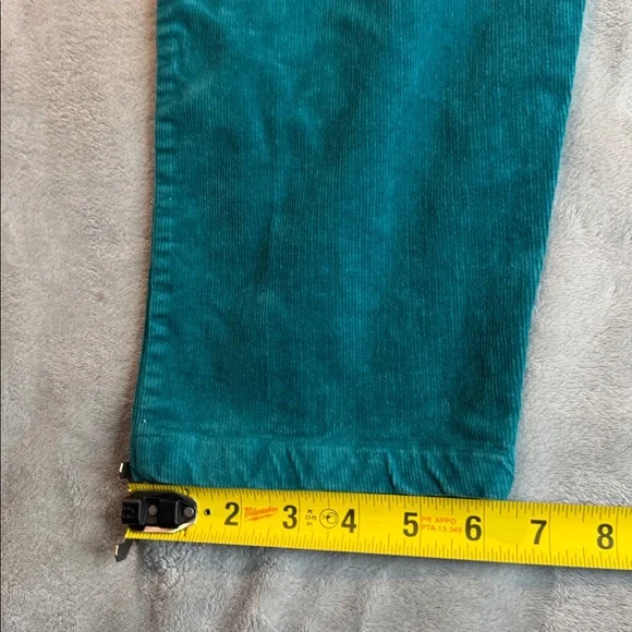 Lucy & Yak Original Organic Corduroy Dungaree Teal Size Medium - Picture 15 of 15